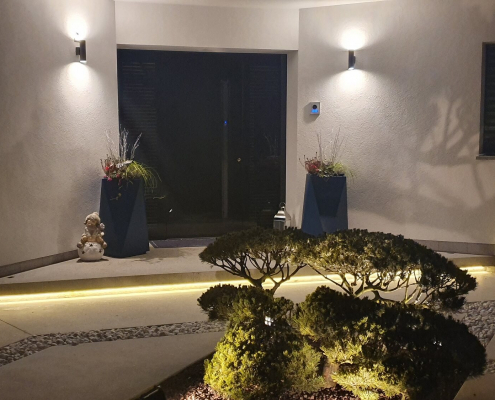 Moderna steklena vrata