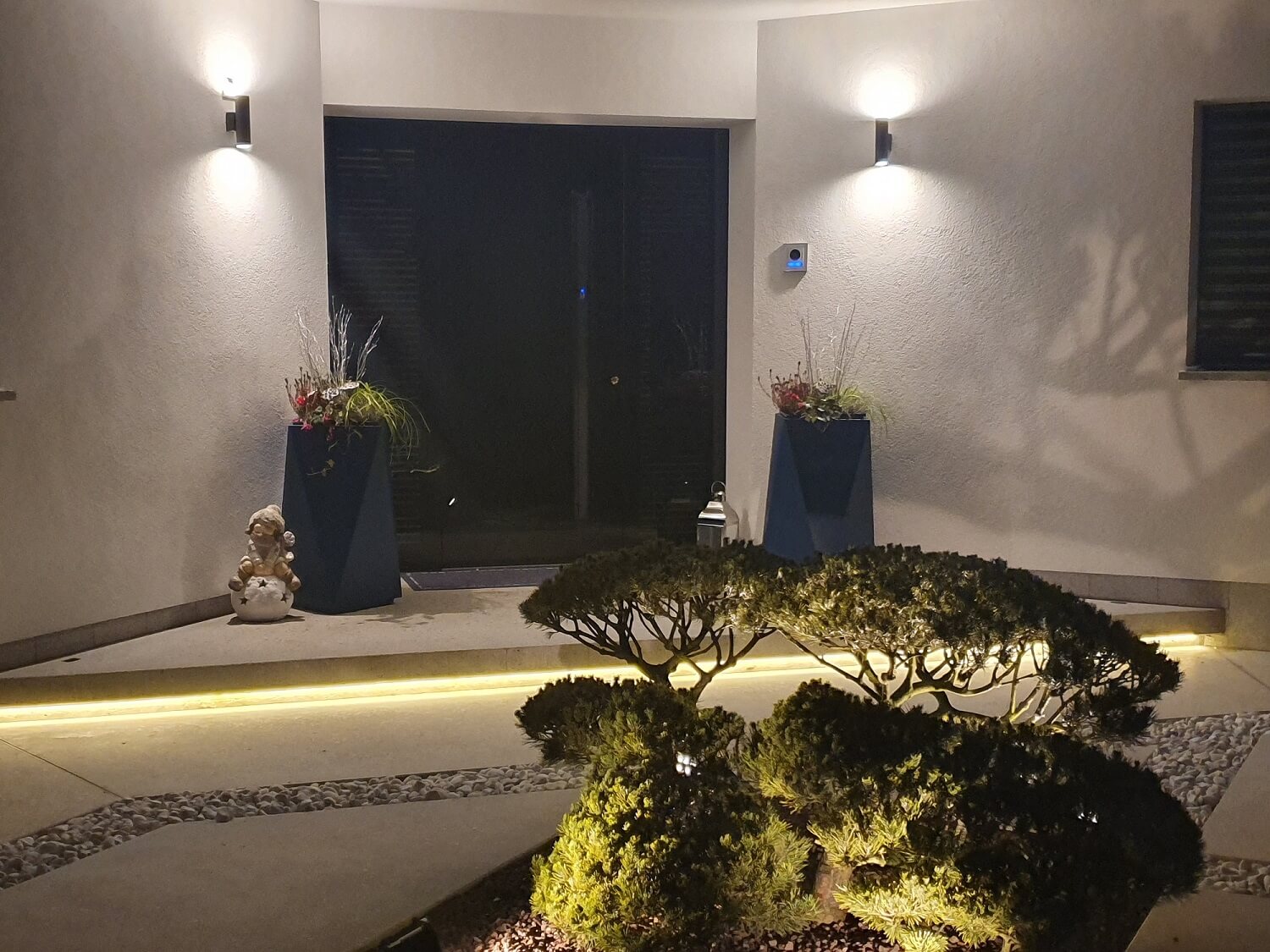 Moderna steklena vrata