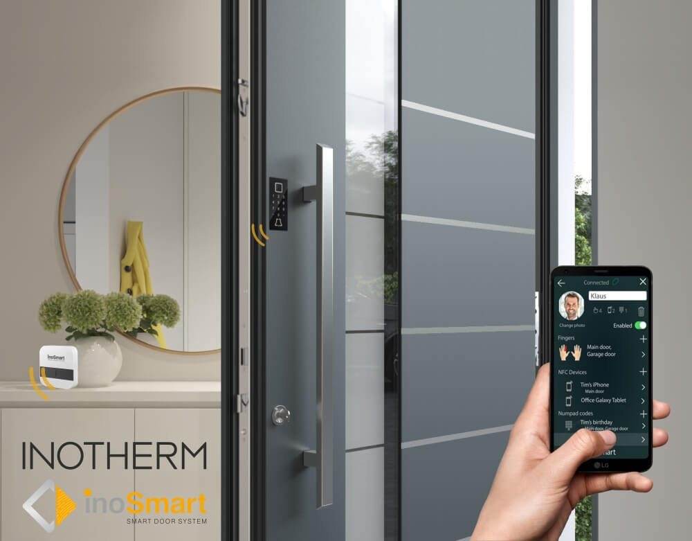 Inosmart - sistem za odpiranje vhodnih vrat Inotherm.