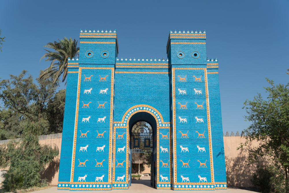 Velikanska mestna vrata v Babilonu