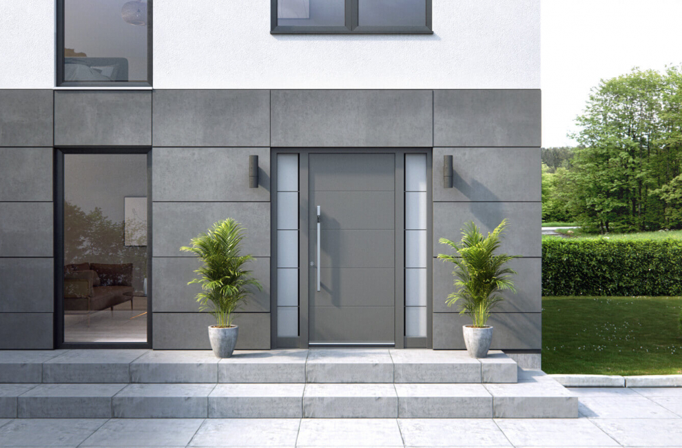 Moderna hiša z modernimi Inotherm vrati