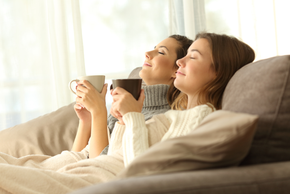 Erholung auf der Couch.