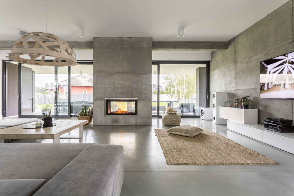 Warmer Minimalismus im Wohnzimmer