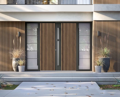 Ekstravagantna aluminijasta vhodna vrata